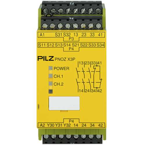 777313 PNOZ X3P 24-240VACDC 3n/o 1n/c 1so
