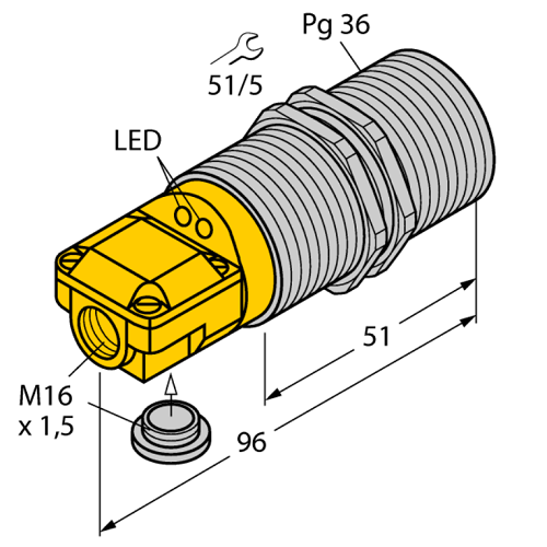BI25-G47SR-FZ3X2 Inductive Sensor