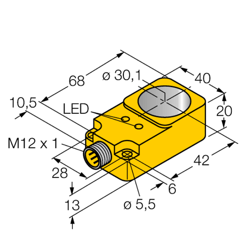 BI30R-Q20-AP6X2-H1141 Inductive Sensor