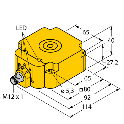 BI50U-Q80-VP4X2-H1141 Inductive Sensor