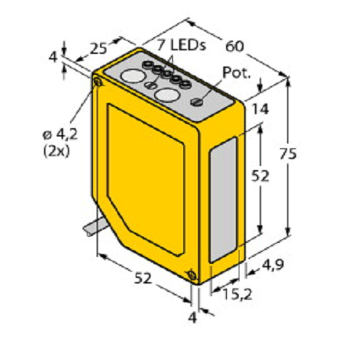 BSO2M-Q60-ANP6X5 Photoelectric sensor