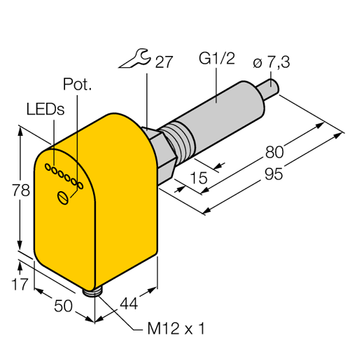 FCS-G1/2A4P-LIX-H1141/L080 Flow Monitoring
