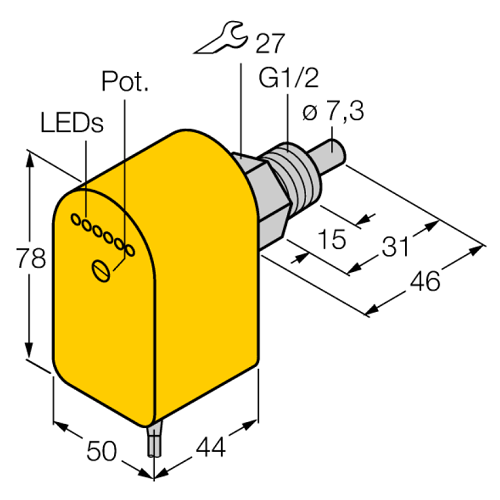  FCS-G1/2A4P-VRX/24VDC Flow Monitoring